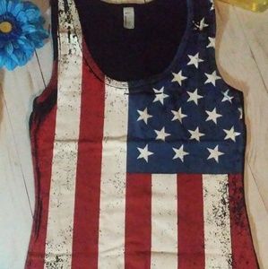 American Apparel American Flag Tanktop